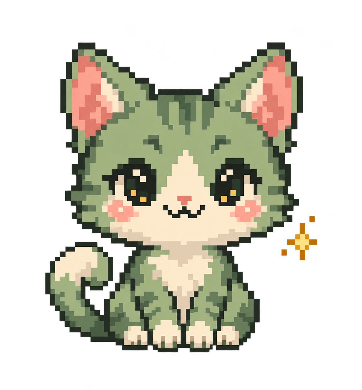 Mori, the pixel-cat companion
